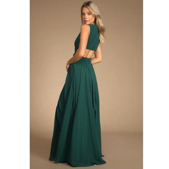 Lulus Vivid Imagination Emerald Green Cutout Maxi
Dress - Picture 4 of 12